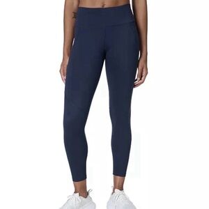 Sweaty Betty Leggings Womens Size M Blue Power 7/8 Length Yoga Workout Gym Pant